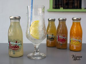 Ecological juices at Vegan Rock in Sevilla