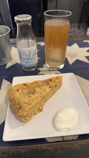 Tortilla de papas  at Vegan Rock in Sevilla