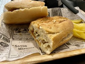 Chorizo Sandwich   at Vegan Rock in Sevilla