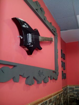 guitar at Vegan Rock in Sevilla