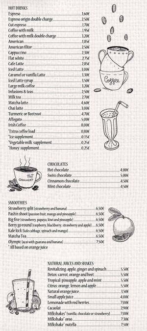 Drinks  at Oroma Coffee & Brunch in Cataluña