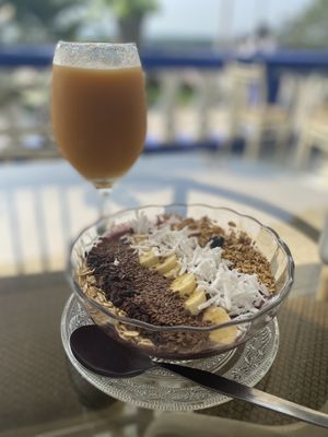 Still my favorite, açai bowl. 😋  at Dawn on the Amazon Cafe in Iquitos