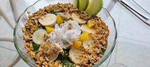 Green bowl at Dawn on the Amazon Cafe in Iquitos