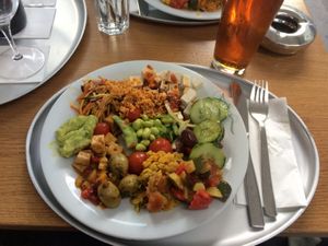 Salad by the weight at Tibits - Gurtengasse in Bern