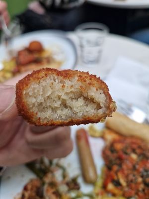 Fried cheese ball at Tibits - Gurtengasse in Bern