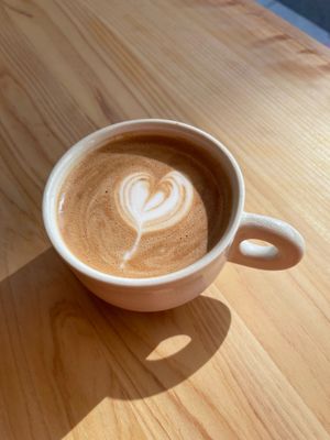 The SUNNY GEORGE mocha made with cocoa mass and maple syrup :) at SUNNY GEORGE in Kyoto