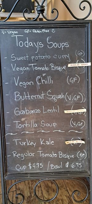 Delicious homemaking soups at Get Fresh Cafe in Lancaster