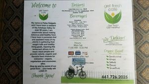 Menu at Get Fresh Cafe in Lancaster