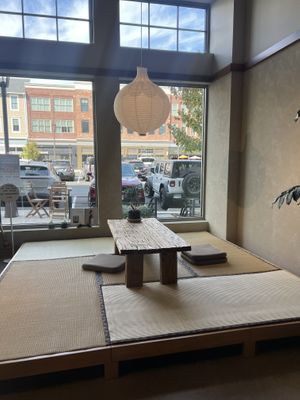 Adorable seating area  at Zen Cha Matcha in Darien