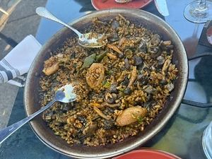 Mushroom Paella at L Campo in Livermore