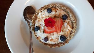  vegan kiefer cream pie  at Vidya's Veggie Gourmet in Thornton