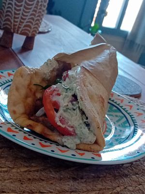  at Sacred Garden Plant Based Deli in Rhodes