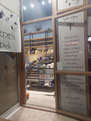  at Sacred Garden Plant Based Deli in Rhodes