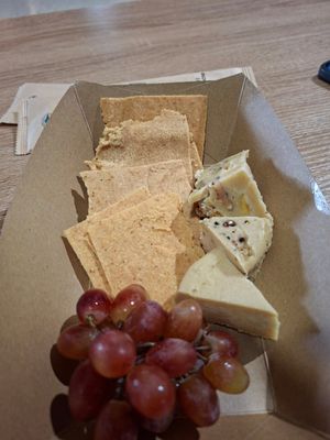 Cheese at Sacred Garden Plant Based Deli in Rhodes