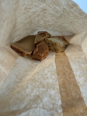 Cheese (herbs, pepper, smoken and paprika )  at Sacred Garden Plant Based Deli in Rhodes