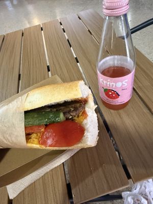 Sausage Sandwich   at Sacred Garden Plant Based Deli in Rhodes