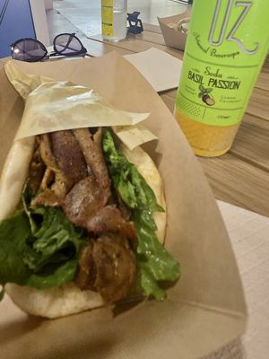   at Sacred Garden Plant Based Deli in Rhodes