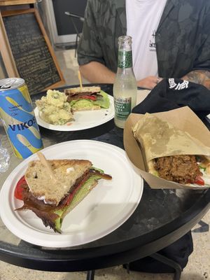  at Sacred Garden Plant Based Deli in Rhodes