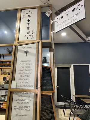   at Sacred Garden Plant Based Deli in Rhodes