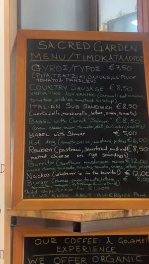   at Sacred Garden Plant Based Deli in Rhodes