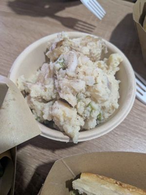 Potato Salad at Sacred Garden Plant Based Deli in Rhodes