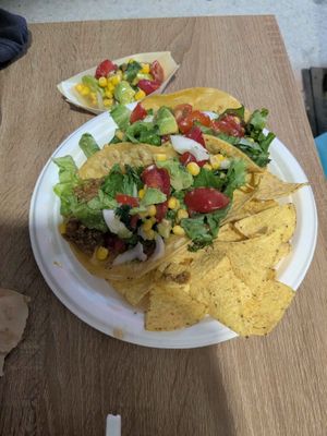 Vegan Gluten Free Mince Tacos at Sacred Garden Plant Based Deli in Rhodes