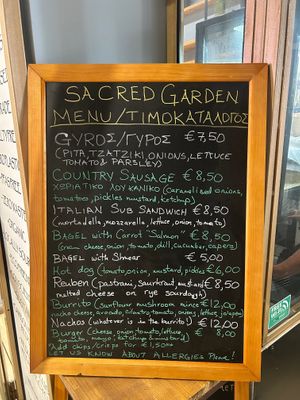  at Sacred Garden Plant Based Deli in Rhodes