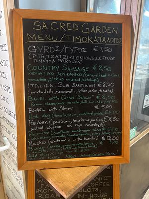   at Sacred Garden Plant Based Deli in Rhodes