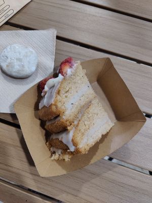 Cake! at Sacred Garden Plant Based Deli in Rhodes