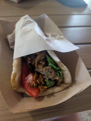  at Sacred Garden Plant Based Deli in Rhodes