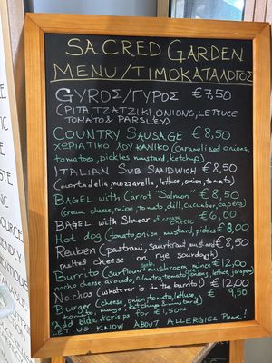   at Sacred Garden Plant Based Deli in Rhodes