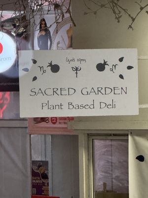   at Sacred Garden Plant Based Deli in Rhodes