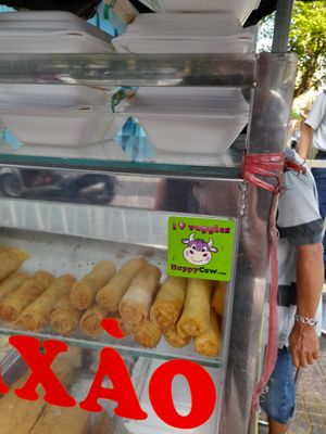 It even has a happycow sticker! at Bun Mi Xao Chay in Ho Chi Minh City