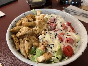 Caesar Salad (vegetarian)  at Green&Burger in Catalunya