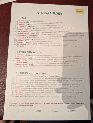  at Green&Burger in Catalunya