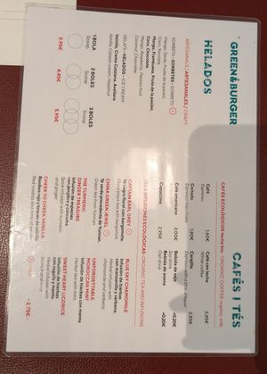  at Green&Burger in Catalunya