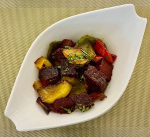 Roasted vegetables  at Eat & Meat in Dubai