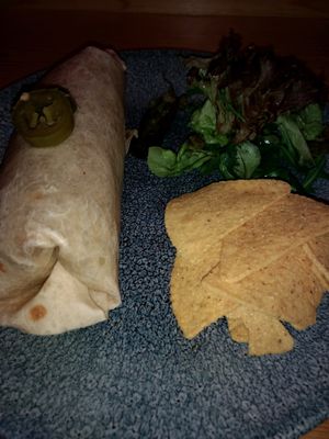 burrito at Circle Cafe Bar in Carlisle