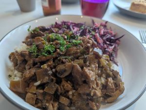 Pilz- Stroganoff, Tagesgericht at Carotteria in Bautzen