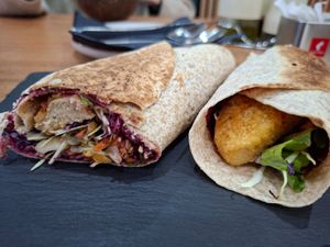 Vegan nugget wrap at Restoran KUĆA PROTEINA in Mostar
