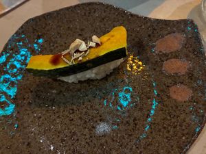 2025-12-27 sushi course 2 at Scent Gallery Cafe Mikayama - セントギャラリーカフェミカヤマ in Osaka