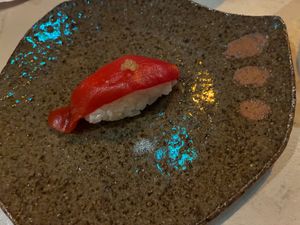 2025-12-27 sushi course 3 at Scent Gallery Cafe Mikayama - セントギャラリーカフェミカヤマ in Osaka