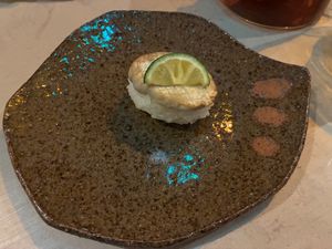 2025-12-27 sushi course 1 at Scent Gallery Cafe Mikayama - セントギャラリーカフェミカヤマ in Osaka