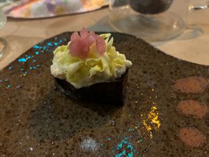 2025-12-27 sushi course 9 at Scent Gallery Cafe Mikayama - セントギャラリーカフェミカヤマ in Osaka