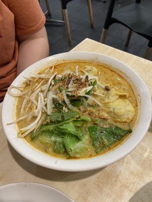 Vegan wonton laksa   at Hong Vietnamese Kitchen in Sunnybank