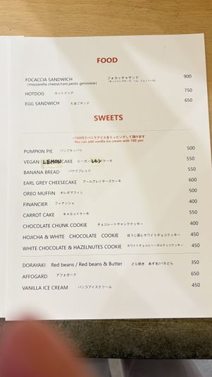 Vegan lemon cake  at CAFE Dot.S in Kyoto