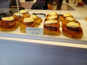 Cinnamon Buns. at Ceirios Coffee in Gwynedd