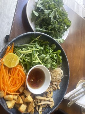 I asked for extra kale for their delicious salad! This salad is amazing!!!   at An Mộc Nhiên in Da Nang