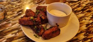 Bbq chicken wings at Big Scoffs Diner in Leeds