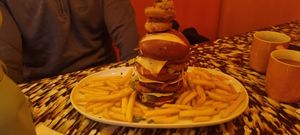 Scrappy doo burger at Big Scoffs Diner in Leeds